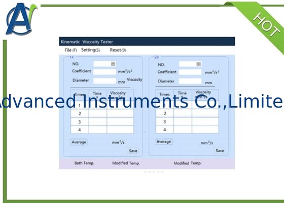 ASTM D445 Automatic Calculation Kinematic Viscosity Tester with Built-in Printer for Petroleum Products